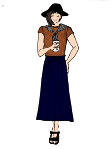 ユニクロ　リブT