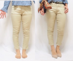 脚を細く見せる方法