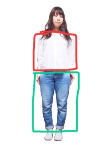 白シャツコーデ